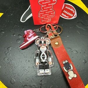 Supbear 3 Piece Keychain Set Panda